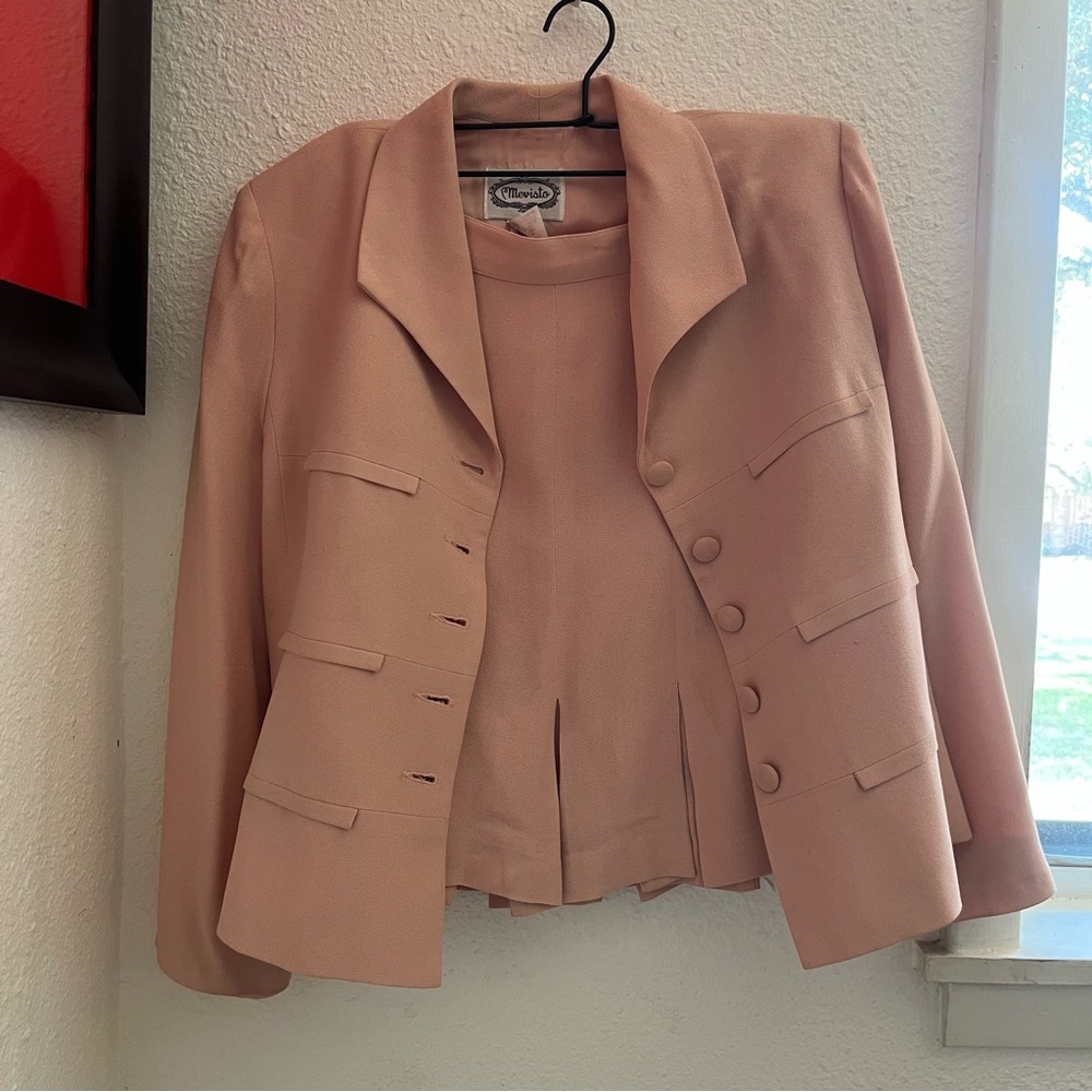 Vintage Mevisto Pink skirt suit